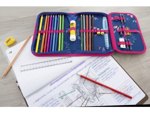 Etui Eberhard Faber gevuld 32 delig, 2 laags vlinders