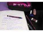 Schooletui leeg Eberhard Faber jumbo X-Style black/neon pink