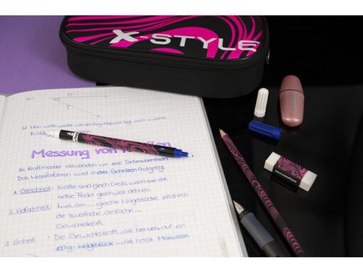 Schooletui leeg Eberhard Faber jumbo X-Style black/neon pink