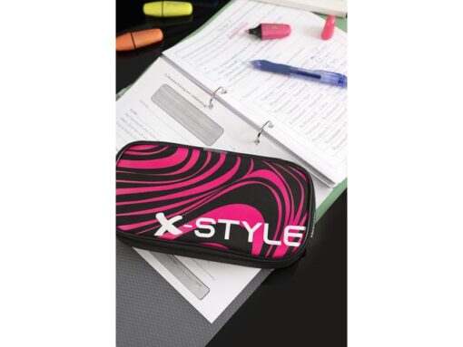 Schooletui leeg Eberhard Faber jumbo X-Style black/neon pink