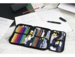 Etui Eberhard Faber gevuld 32 delig Camouflage blauw/grijs