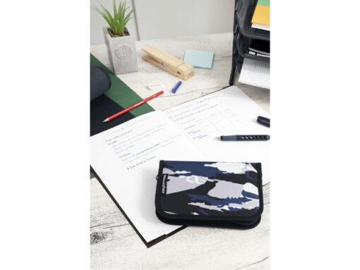 Etui Eberhard Faber gevuld 32 delig Camouflage blauw/grijs