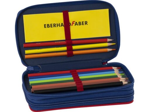 Etui Eberhard Faber gevuld 24 delig, 2 laags spin Double    Decker spider 24 pieces filled