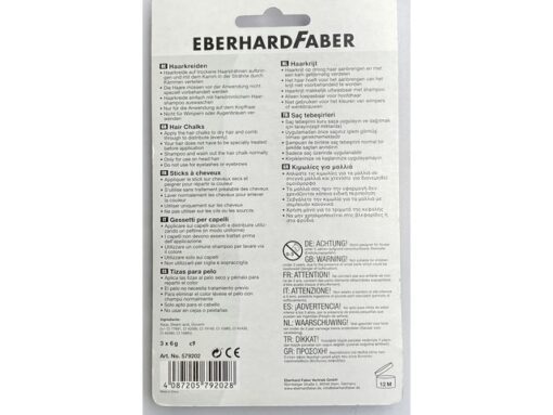 Haarkrijt Eberhard Faber set 3 stuks - roze, paars, turquoise