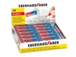 Gum Eberhard Faber inkt/potlood rood/blauw display à 40     stuks