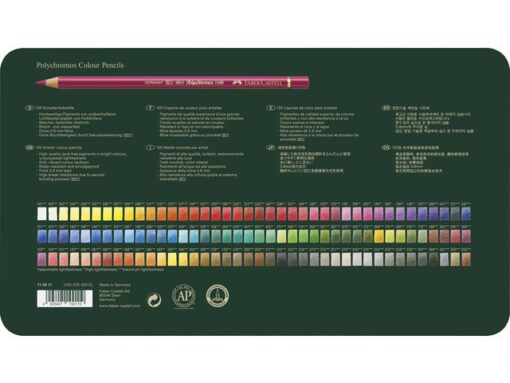 Faber Castell Kleurpotlood Faber-Castell Polychromos 3,8mm kerndikte blik à 120 stuks