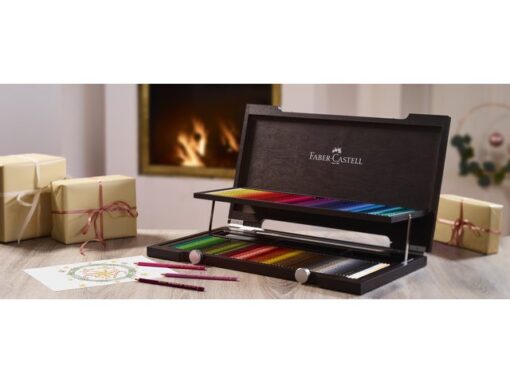 Faber Castell Kleurpotlood Faber-Castell Polychromos houten koffer à 120  stuks Compendium
