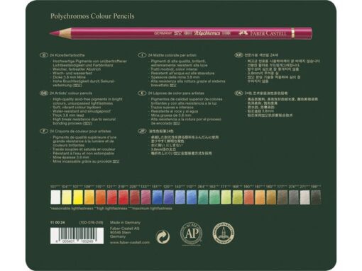 Faber Castell Kleurpotlood Faber-Castell Polychromos etui a 24 stuks