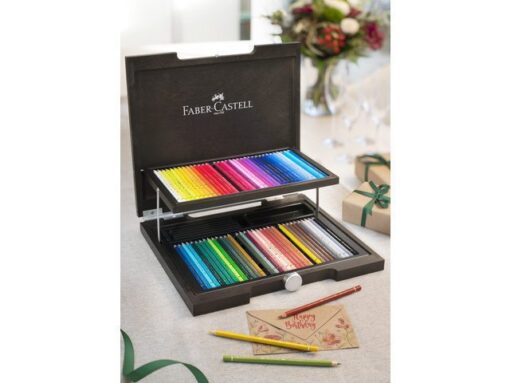 Faber Castell Kleurpotlood Faber-Castell Polychromos houten koffer 72     stuks