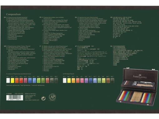 Faber Castell Kleurpotloden Faber-Castell Art&Graphic Compendium mahoniebox