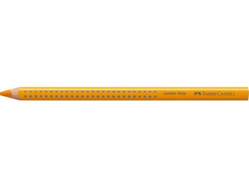 Faber Castell Kleurpotlood Faber-Castelll Jumbo GRIP 09 donkergeel chroom