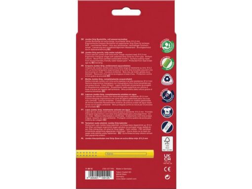 Faber Castell Kleurpotlood Faber-Castell Jumbo GRIP etui à 12 stuks