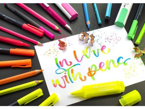 Faber Castell Kleurpotlood Faber-Castell Jumbo GRIP etui 5 kleuren