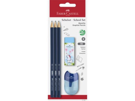 Faber Castell Potlood Faber-Castell 1111 HB schoolset 5 stuks op blister