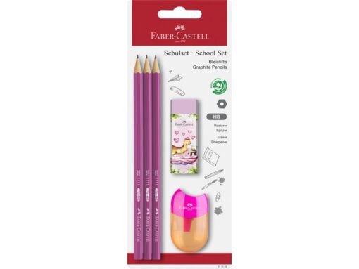 Faber Castell Potlood Faber-Castell 1111 HB schoolset 5 stuks op blister