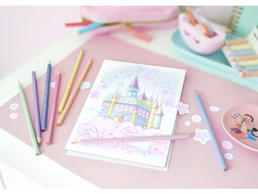 Faber Castell Kleurpotloden Faber-Castell pastel zeskantig karton etui á  10 stuks
