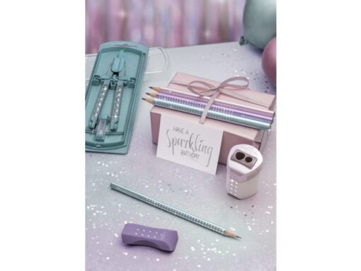 Faber Castell Potlood Faber-Castell Jumbo grip Sparkle ocean metallic