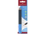 Faber Castell Potloodset 2st. Jumbo met grip in blister.Hardheid B.