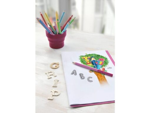 Faber Castell Potloodset 2st. Jumbo met grip in blister.Hardheid B.