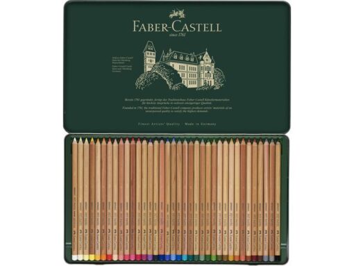 Faber Castell Pastelpotlood Faber-Castell Pitt metalen etui a 36 stuks