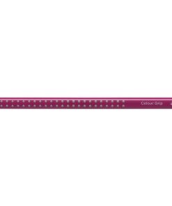Kleurpotlood in ergonomische driehoekige vorm met gepatenteerde Soft-Grip-zone. Stift bevat zeer lichte pigmenten en is wateroplosbaar. Driehoekige vorm bevordert de driepuntsgreep. Geschikt voor rechts- of linkshandige kinderen. Breukvast vanwege speciale belijming. Met ruimte voor uw naam. Kan uit de meeste stoffen worden gewassen. Eenvoudig te slijpen met een kwaliteit slijper. Kleur 25 paarsroze