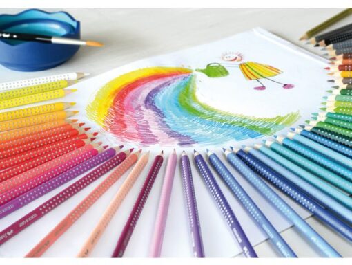Faber Castell Kleurpotlood Faber-Castell Grip 48 stuks + gratis A3        Kangaro schetsboek