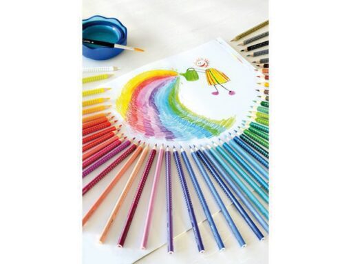 Faber Castell Kleurpotlood Faber-Castell Grip 48 stuks + gratis A3        Kangaro schetsboek