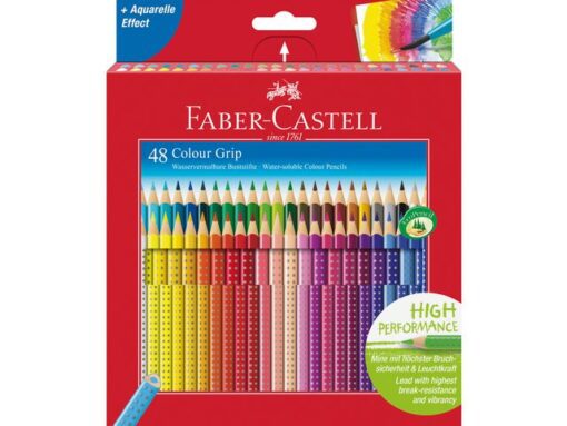 Faber Castell Kleurpotlood Faber-Castell Grip 48 stuks + gratis A3        Kangaro schetsboek