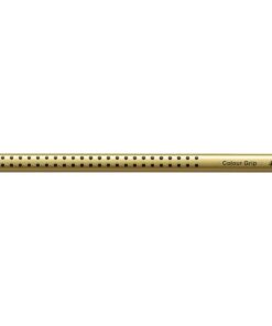 Kleurpotlood in ergonomische driehoekige vorm met gepatenteerde Soft-Grip-zone. Stift bevat zeer lichte pigmenten en is wateroplosbaar. Driehoekige vorm bevordert de driepuntsgreep. Geschikt voor rechts- of linkshandige kinderen. Breukvast vanwege speciale belijming. Met ruimte voor uw naam. Kan uit de meeste stoffen worden gewassen. Eenvoudig te slijpen met een kwaliteit slijper. Kleur 81 goud.
