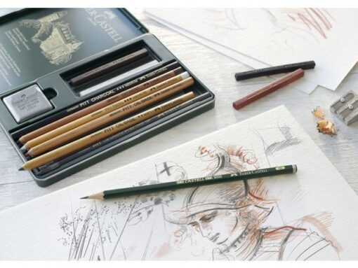 Faber Castell Pitt Monochrome set Faber-Castell 12-delig medium