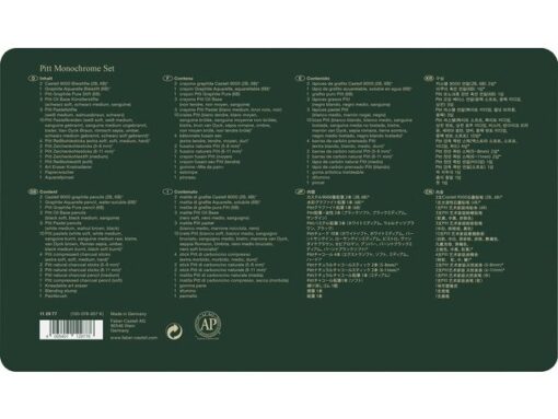 Faber Castell Pitt Monochrome set Faber-Castell 33-delig groot