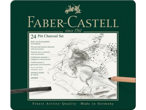 Faber Castell Houtskoolset Faber-Castell Pitt Monochrome 24-delig