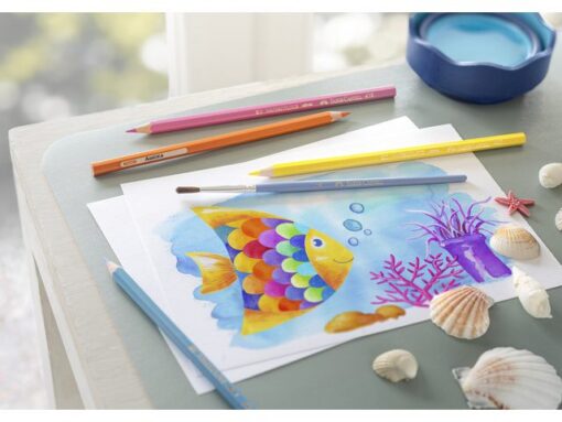 Faber Castell Aquarelpotlood Faber-Castell etui a 12 stuks + penseel