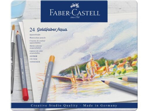 Faber Castell Aquarelkleurpotlood Faber-Castell Goldfaber etui 24 stuks