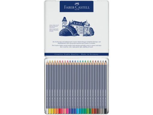 Faber Castell Aquarelkleurpotlood Faber-Castell Goldfaber etui 24 stuks