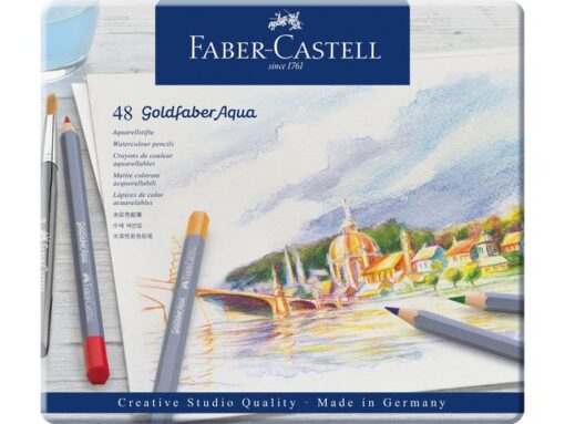 Faber Castell Aquarelkleurpotlood Faber-Castell Goldfaber etui 48 stuks