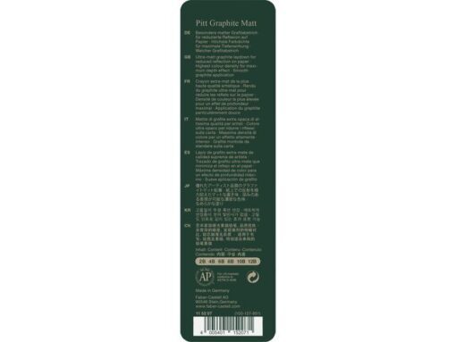 Faber Castell Grafietpotlood Faber-Castell Pitt Mat Etui a 6 stuks