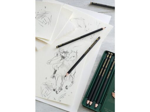 Faber Castell Grafietpotlood Faber-Castell Pitt Mat Etui a 6 stuks