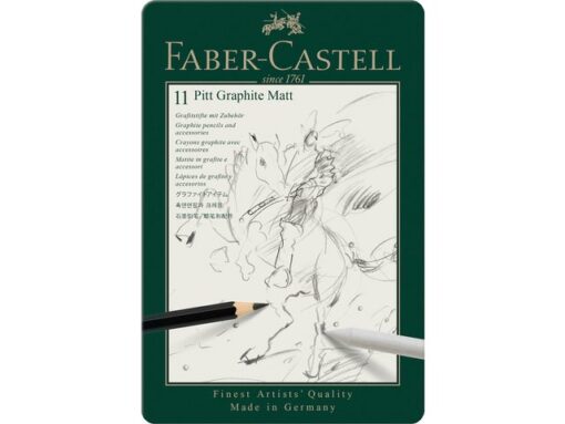 Faber Castell Grafietpotlood Faber-Castell Pitt Mat Etui set 11 stuks