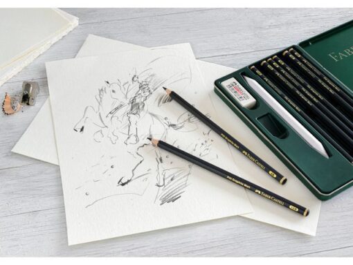 Faber Castell Grafietpotlood Faber-Castell Pitt Mat Etui set 11 stuks