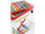 Faber Castell Kleurpotlood Faber-Castell Castle zeskantig metalen etui 60 stuks met accessoires
