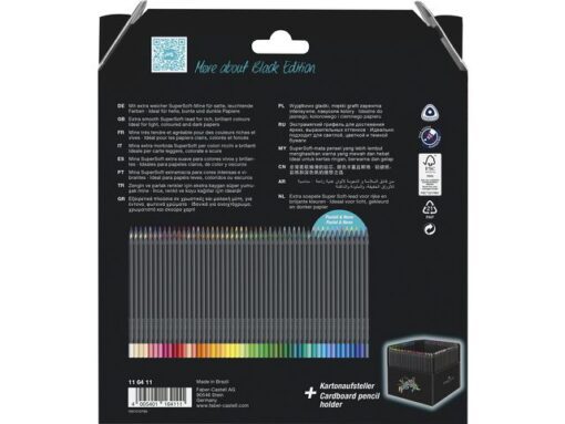 Faber Castell Kleurpotlood Faber-Castell Black Edition 100 stuks in       karton etui