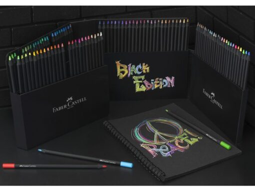 Faber Castell Kleurpotlood Faber-Castell Black Edition 100 stuks in       karton etui