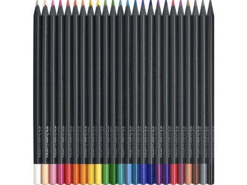 Faber Castell Kleurpotloden Faber-Castell Black Edition in kartonnen etui á 24 stuks