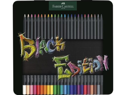 Faber Castell Kleurpotlood Faber-Castell Black Edition 24 stuks in        bliketui