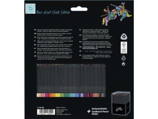 Faber Castell Kleurpotlood Faber-Castell Black Edition 50stuks in karton  etui