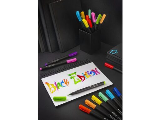 Faber Castell Brushpen Faber-Castell Black Edition 20 stuks in karton etui
