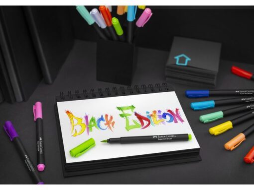 Faber Castell Brushpen Faber-Castell Black Edition 20 stuks in karton etui