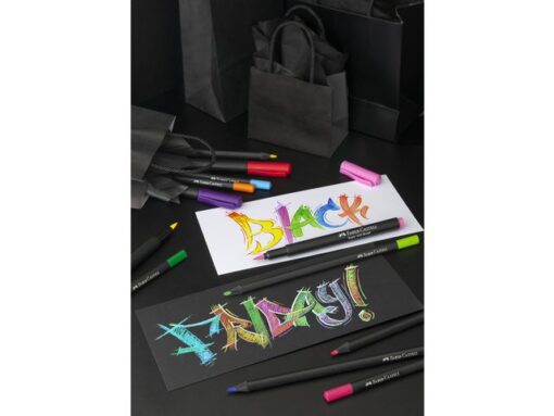 Faber Castell Brushpen Faber-Castell Black Edition 20 stuks in karton etui