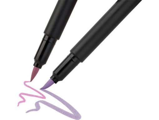 Faber Castell Brushpen Faber-Castell Black edition pastel 6 stuks in      karton etui